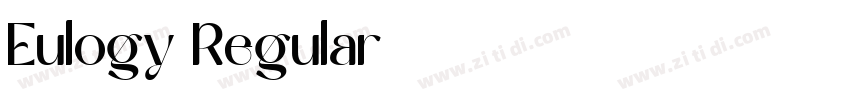Eulogy Regular字体转换